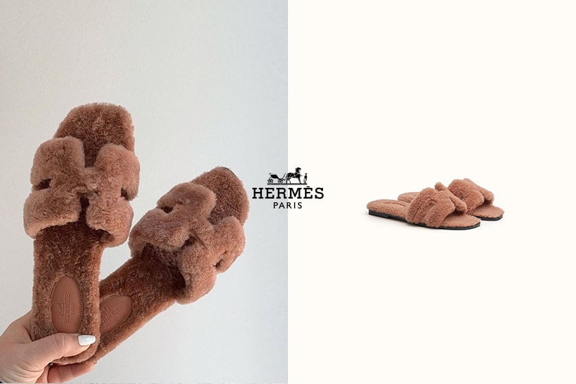 hermes Oran Sandal Teddy Bear shoes 2021fw