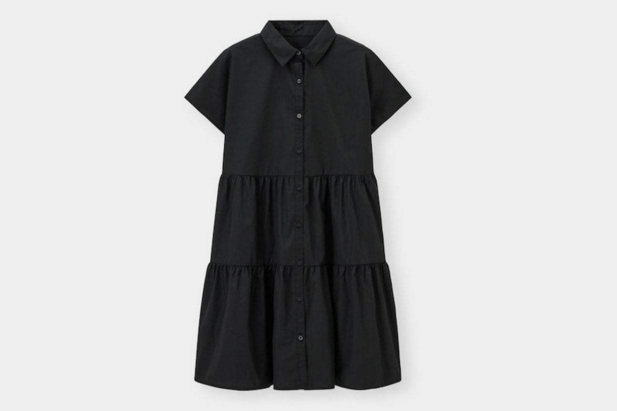 GU Tiered mini shirt dress 2021ss