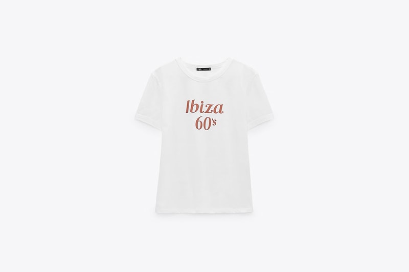 zara slogan t-shirt 2021ss tee