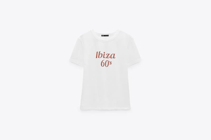 zara slogan t-shirt 2021ss tee