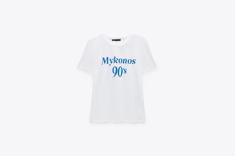 zara slogan t-shirt 2021ss tee