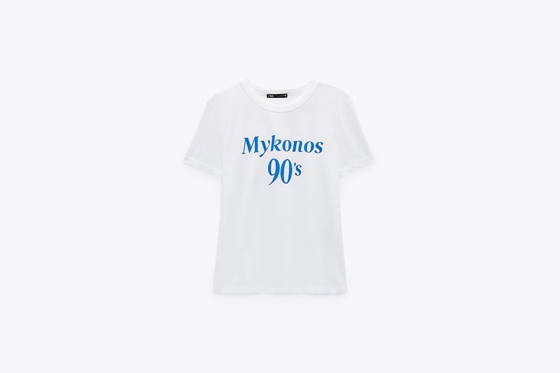 zara slogan t-shirt 2021ss tee