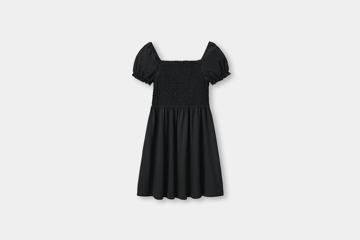 GU  Square neck dress little black dress 2021 spring summer fashion trends fashion items mini dress 