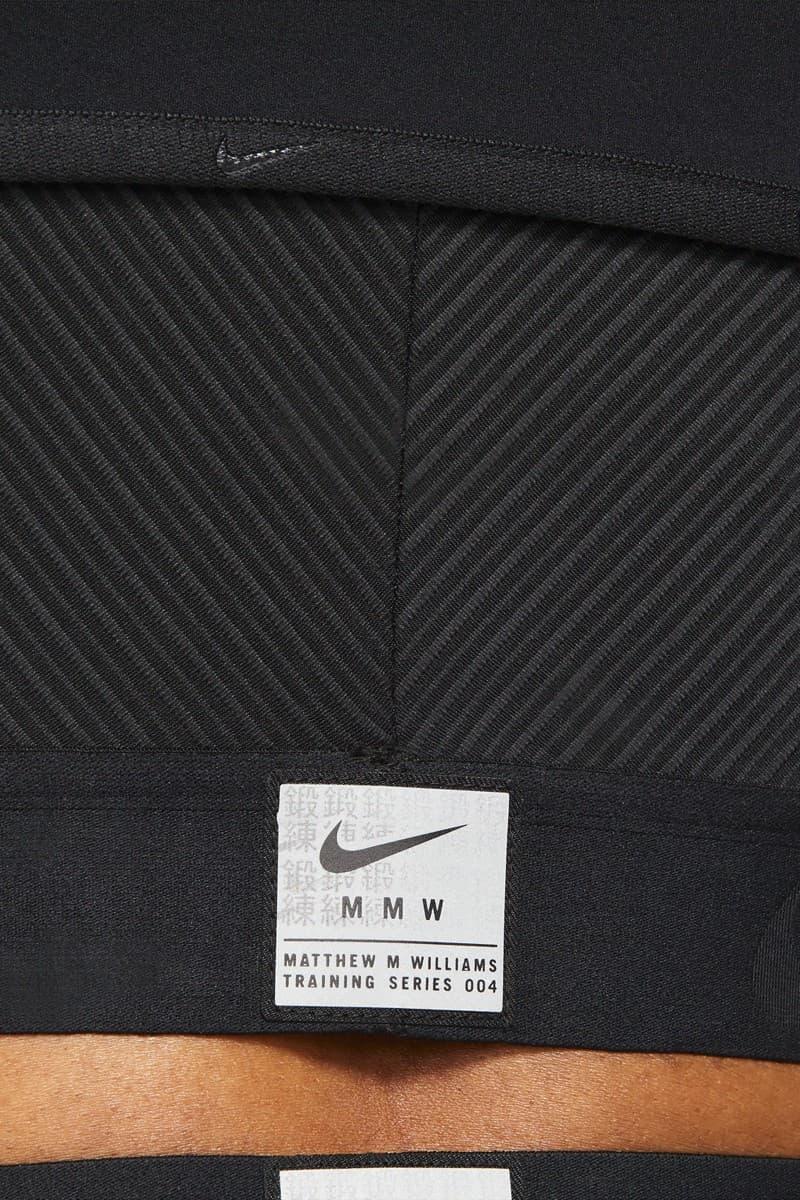 nike Matthew m williams mmw training collaboration activewear leggings bodysuit release info