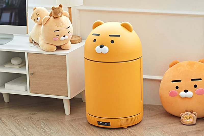 kakao friends makers ryan mini fridge refrigerator bluetooth speaker uv sanitizer