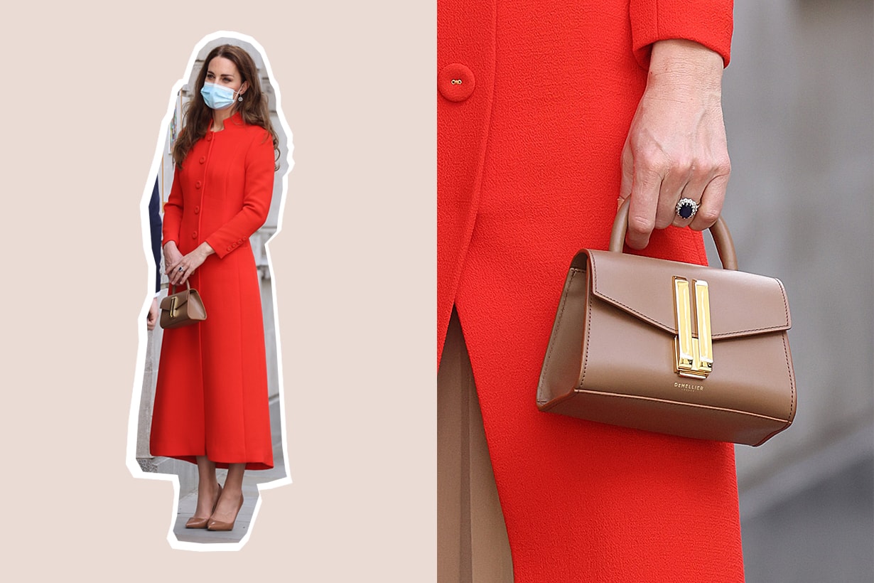 Kate middleton demellier montreal nano handbag hold still selling fast