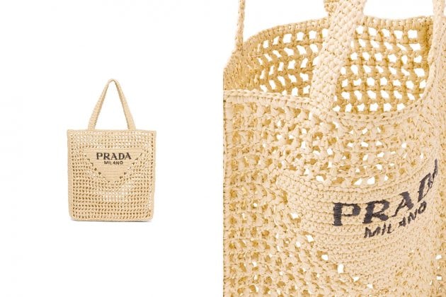 prada raffia handbags 2021 summer