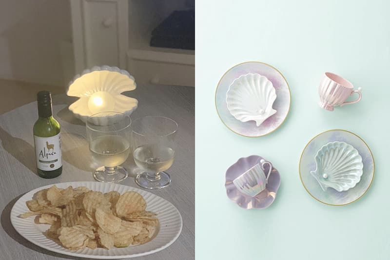 japanese lifestyle Francfranc pearl shell tableware