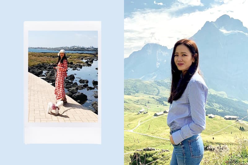 Son Ye Jin Hyun Bin Celebrities couples Jeju dating Mina celebrities pets gingham dress korean idols celebrities actors actresses