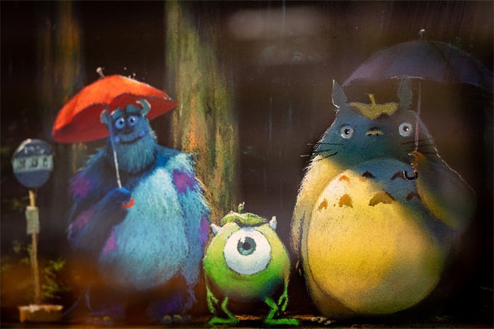 投下震撼彈：吉卜力工作室發佈龍貓跟怪獸公司手繪圖，暗示跟 Pixar 的末來合作？