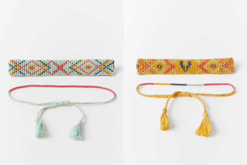 Zara PACK OF INITIALS BRACELETS summer style