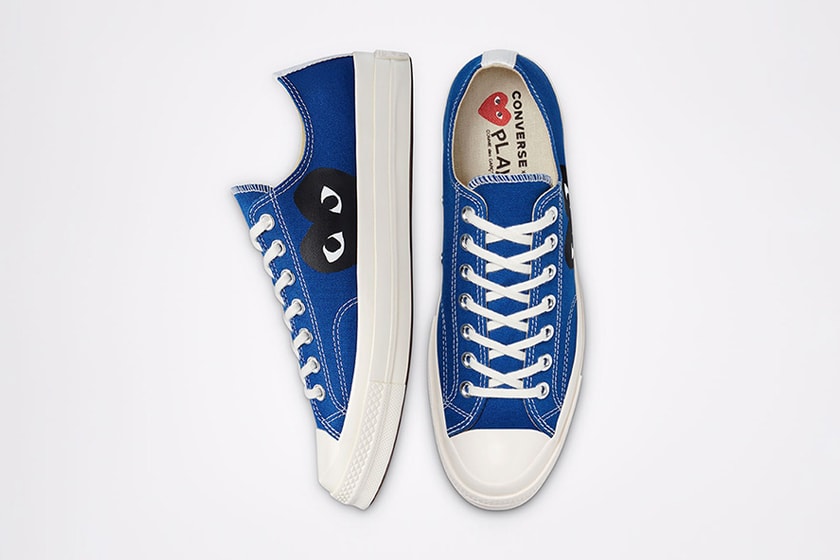 COMME des GARÇONS PLAY x Converse Chuck 70 Blue Quartz Steel Grey