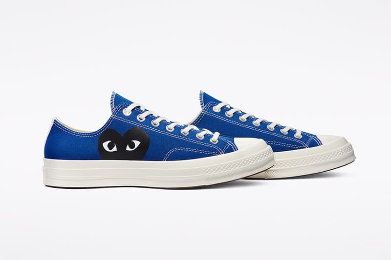 COMME des GARÇONS PLAY x Converse Chuck 70 Blue Quartz Steel Grey