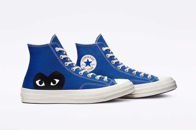 COMME des GARÇONS PLAY x Converse Chuck 70 Blue Quartz Steel Grey