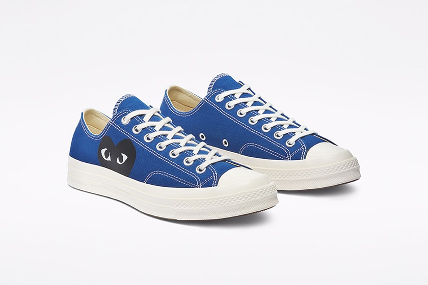 COMME des GARÇONS PLAY x Converse Chuck 70 Blue Quartz Steel Grey