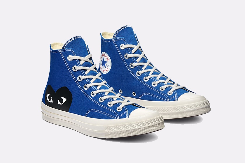 COMME des GARÇONS PLAY x Converse Chuck 70 Blue Quartz Steel Grey