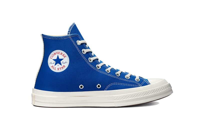 COMME des GARÇONS PLAY x Converse Chuck 70 Blue Quartz Steel Grey