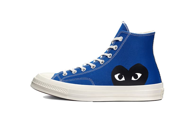 COMME des GARÇONS PLAY x Converse Chuck 70 Blue Quartz Steel Grey