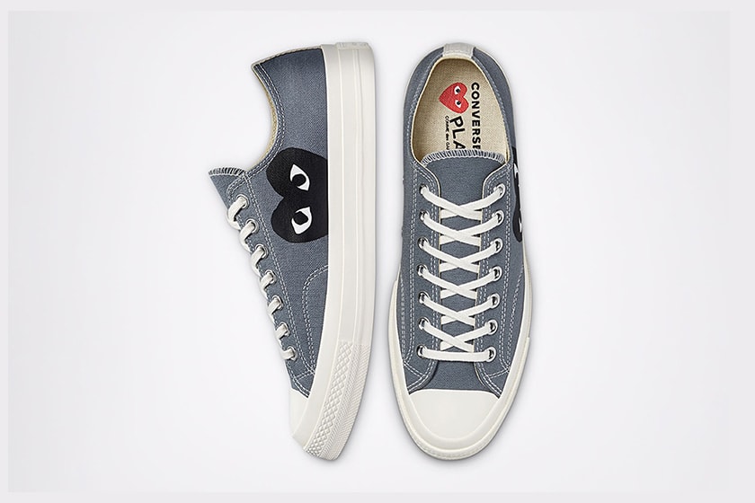 COMME des GARÇONS PLAY x Converse Chuck 70 Blue Quartz Steel Grey