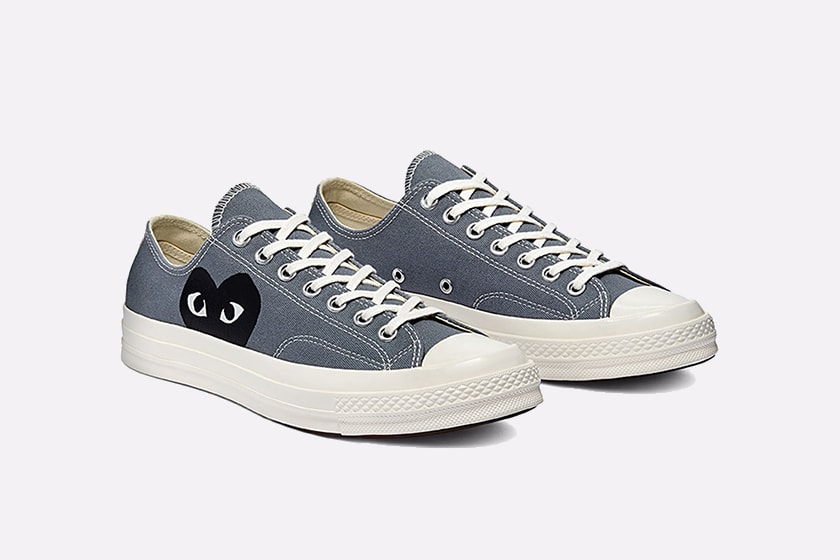 COMME des GARÇONS PLAY x Converse Chuck 70 Blue Quartz Steel Grey