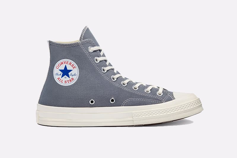 COMME des GARÇONS PLAY x Converse Chuck 70 Blue Quartz Steel Grey