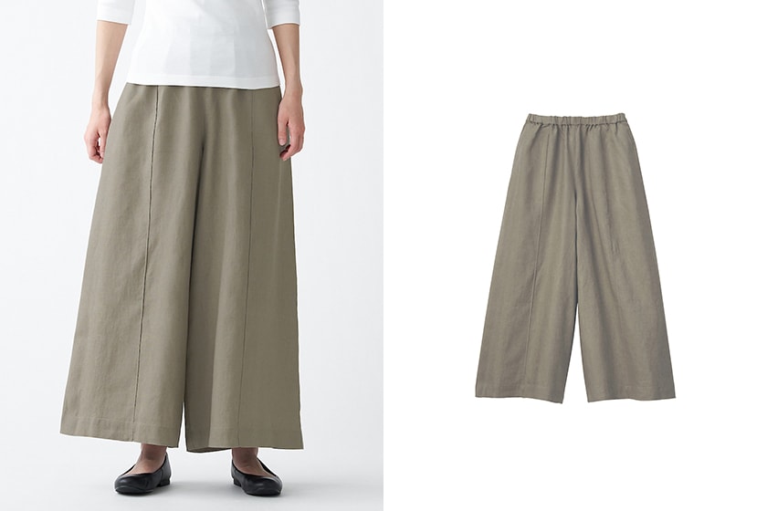 MUJI Linen Pants Shirts Skirts Dress Top 5