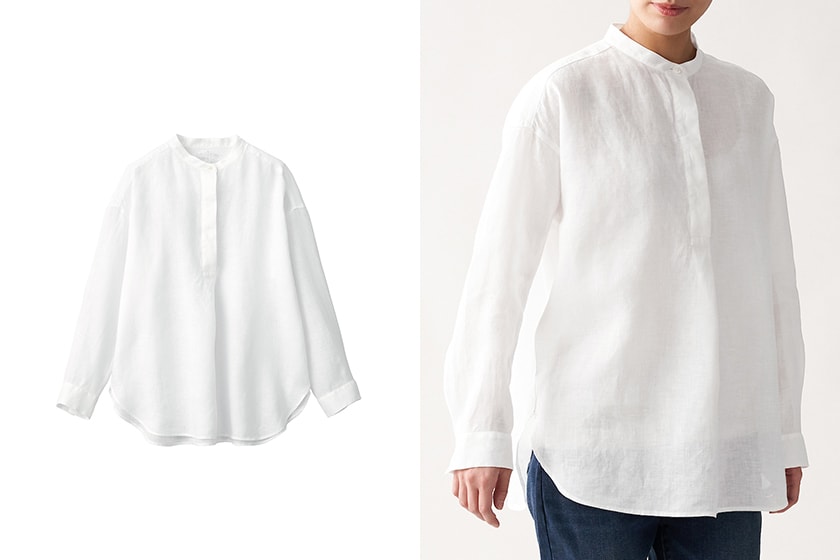 MUJI Linen Pants Shirts Skirts Dress Top 5