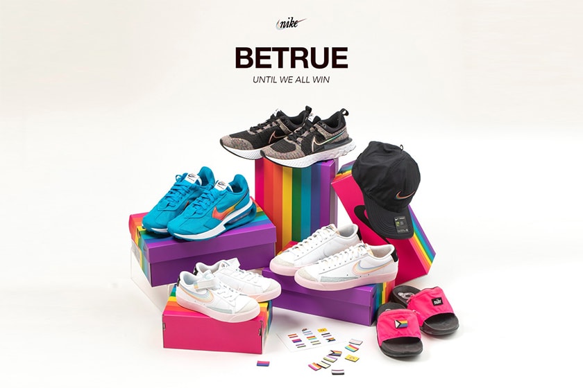 Nike BeTrue Pride Month Pre-Day React Infinity Blazer Low 77 Offcourt Slide