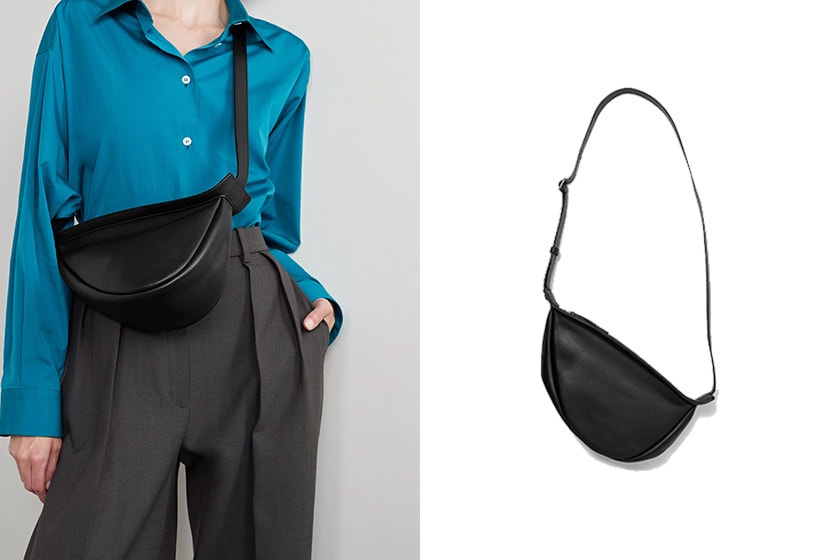 The Row Slouchy Banana leather shoulder bag