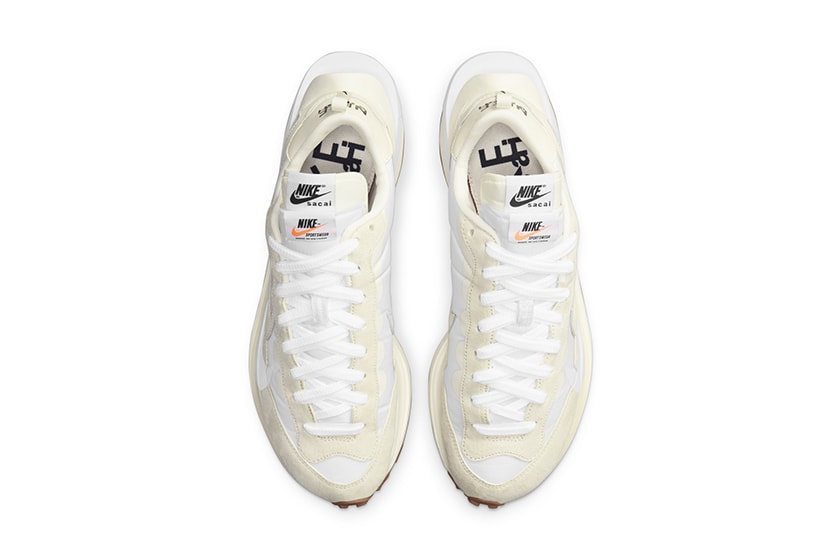 sacai x Nike Vaporwaffle Sail release date White Sneaker
