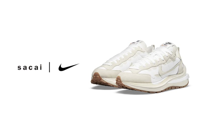 sacai x Nike Vaporwaffle Sail release date White Sneaker