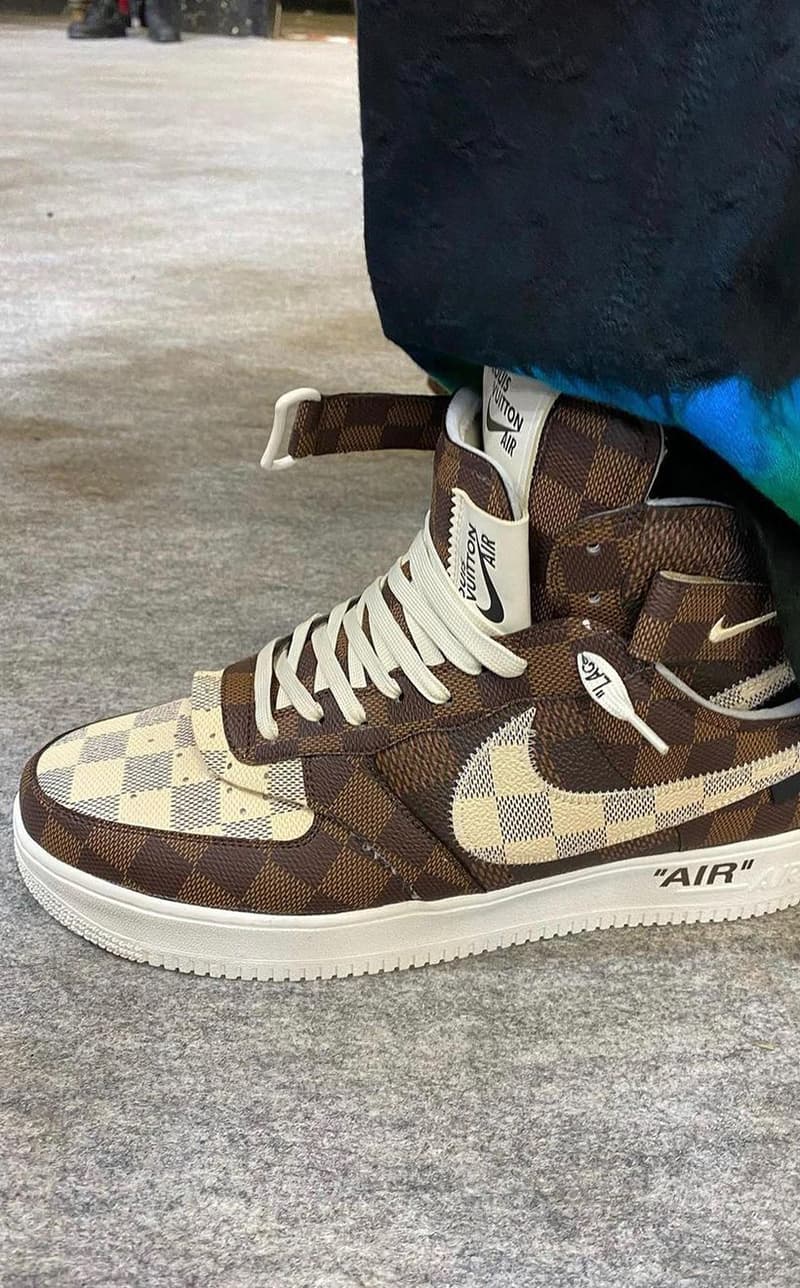 2022 Spring Louis Vuitton x Nike Air Force 1 Virgil Abloh