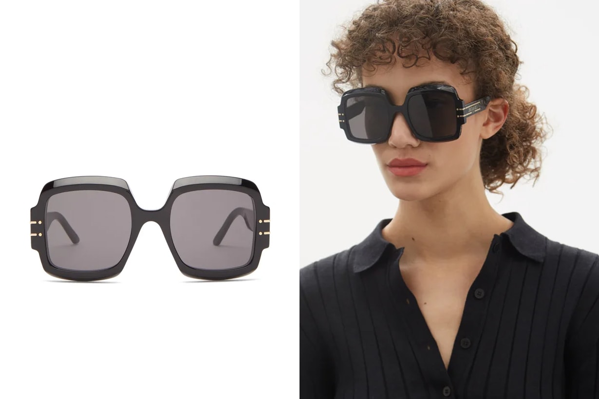 Sunglasses Sun Shades DiorSignature oversized square acetate sunglasses LE SPECS Outta Love oval-frame tortoiseshell acetate sunglasses LE SPECS Oh Bouy round-frame acetate sunglasses BOTTEGA VENETA Round metal sunglasses JACQUES MARIE MAGE Jagger aviator titanium sunglasses