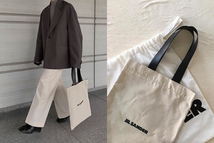 襯出率性美：Jil Sander 極簡帆布袋，不是新品卻又默默攻佔 IG！