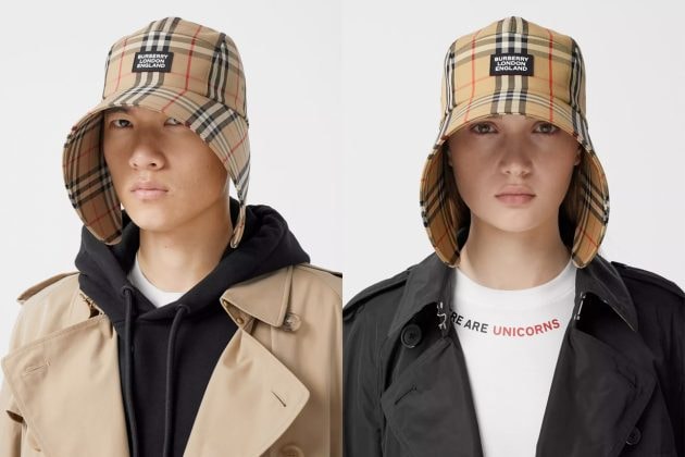 burberry logo bonnet cap 2021