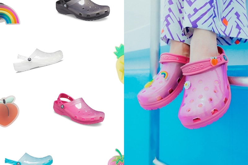 Crocs Translucent clog toe post jibbitz 2021