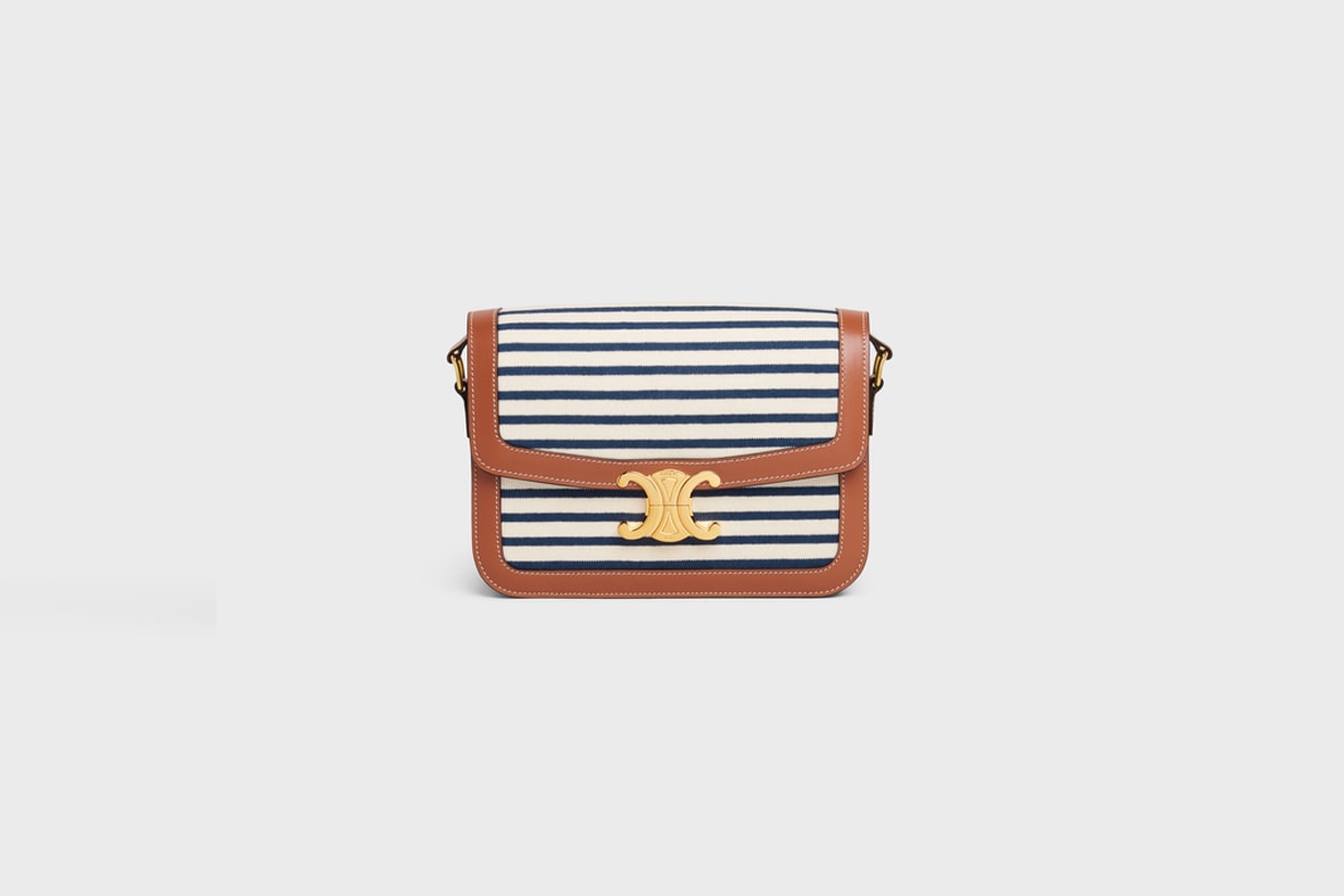 celine stripes for summer triomphe bag patapans cabas handbags 2021ss