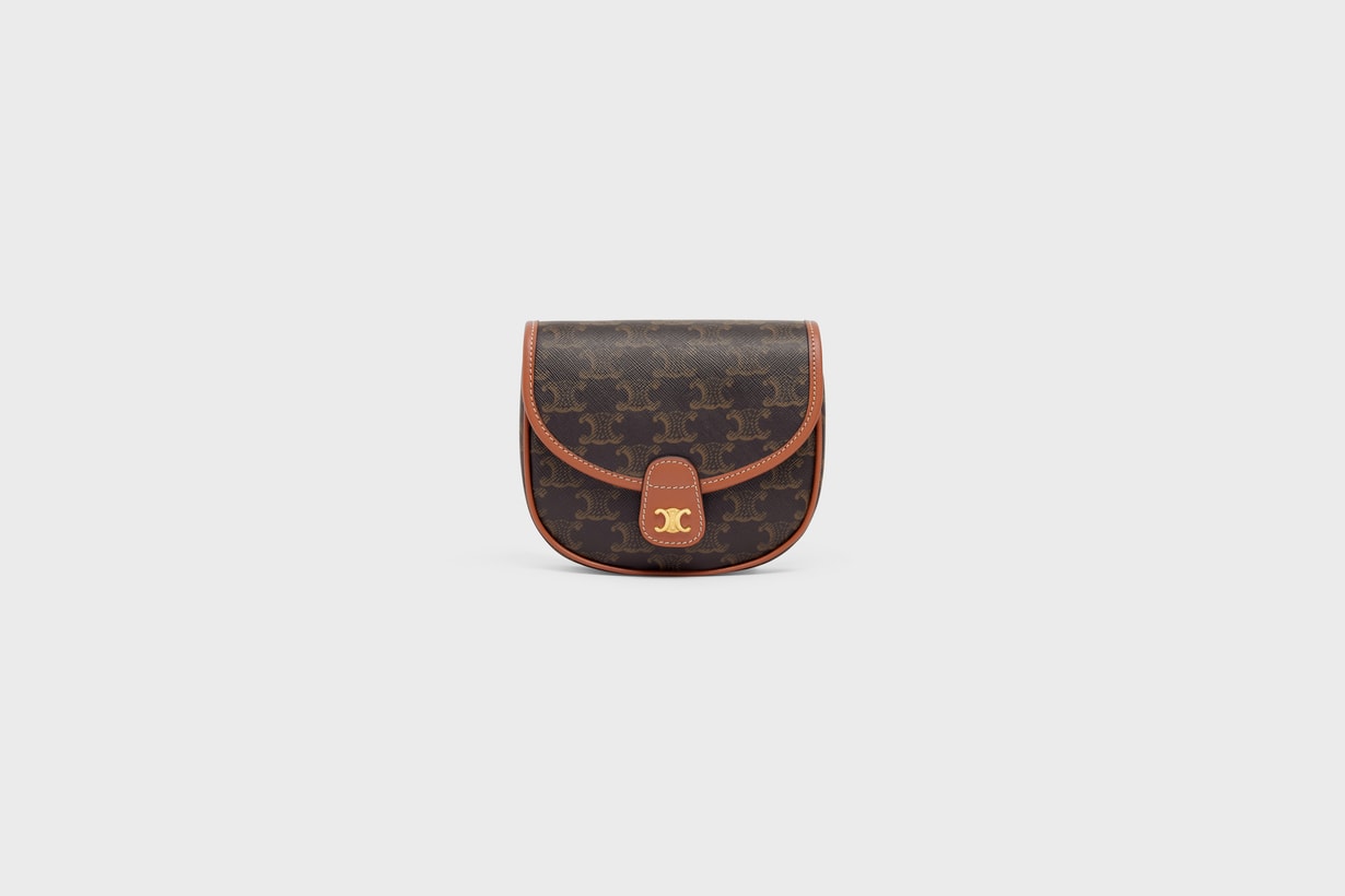 celine has a new mini triomphe canvas bag handbags 2021ss