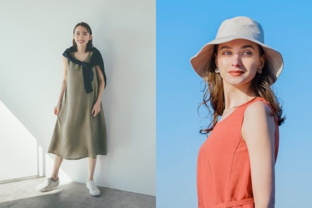 uniqlo linen a line dress summer 2021