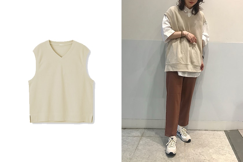 GU V Neck Vest summer outfit