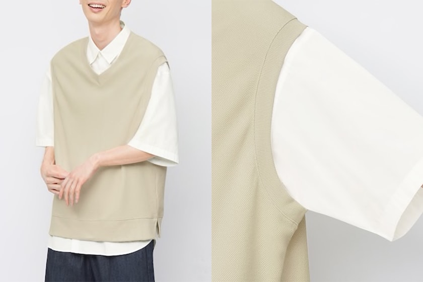 GU V Neck Vest summer outfit