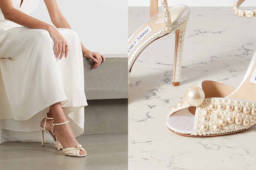 jimmy choo pearl shoes 2021 summer sandals ballet flats