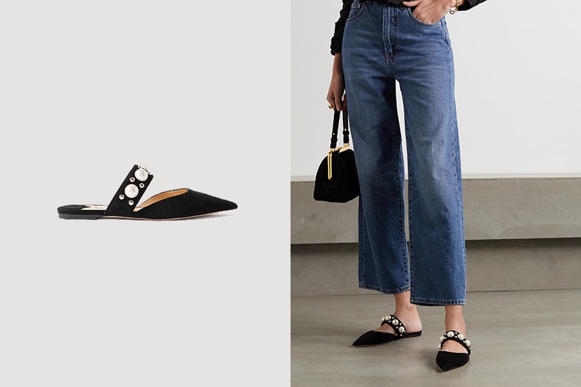 jimmy choo pearl shoes 2021 summer sandals ballet flats