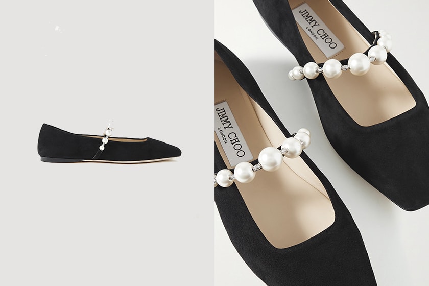 jimmy choo pearl shoes 2021 summer sandals ballet flats