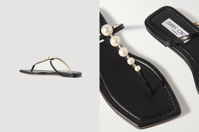 jimmy choo pearl shoes 2021 summer sandals ballet flats