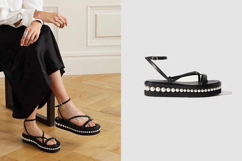 jimmy choo pearl shoes 2021 summer sandals ballet flats
