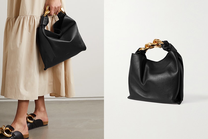JW Anderson small Chain tote Bag Black White