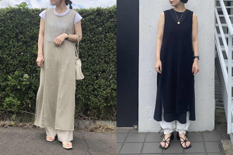 GU Long Mesh dress Summer Style