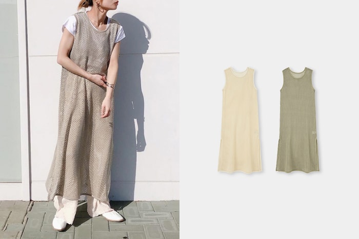 點綴夏日的質感細節:GU 這件透膚連身背心,店員也愛用穿搭中!