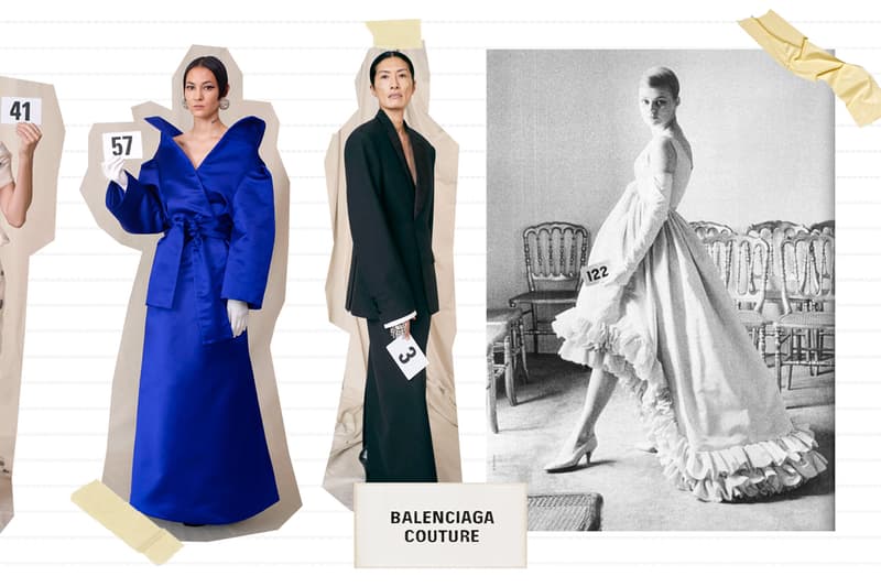 balenciaga 2021 haute couture everything need know Cristóbal 10 Avenue George V no music number card why